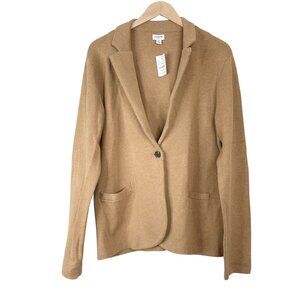 J. Crew Schoolboy Sweater Blazer In Heather Acorn Size XL